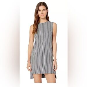 New! Nicole Miller Black and White Striped Dress
